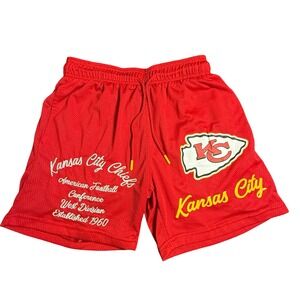 Ultra Game NFL Kansas‎ City Chiefs Mesh Shorts Red XS Mens Athletic Aeropostale